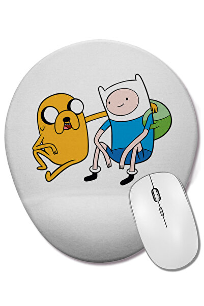 BASKI DÜNYASI Mouse Pad oval cu suport pentru încheietura mâinii Adventure Time