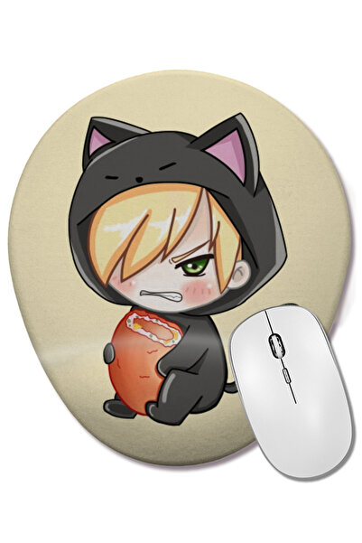 BASKI DÜNYASI Yuri On Ice Yurio Yuri Plisetsk Οβάλ ποντίκι με υποστήριξη καρπού