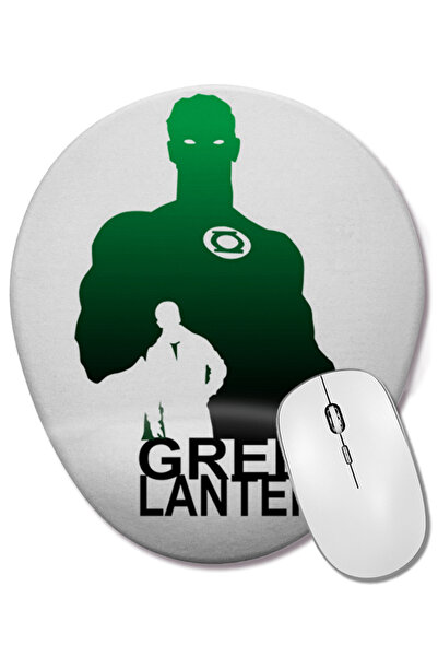 BASKI DÜNYASI Mouse Pad oval Green Lantern cu suport pentru încheietura mâinii