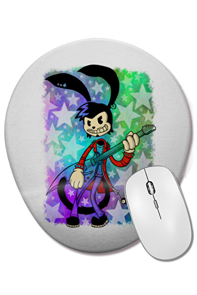 BASKI DÜNYASI Jack Cabbit στο Rock On Baby 01 Οβάλ ποντίκι με υποστήριξη καρπού