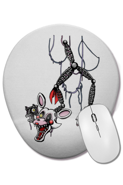 BASKI DÜNYASI Nightmare Withered Foxy Mouse Pad oval cu suport pentru încheie...