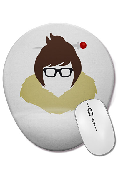 BASKI DÜNYASI Mouse Pad oval Mei cu suport pentru încheietura mâinii