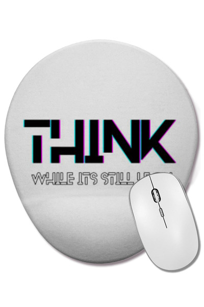 BASKI DÜNYASI Σκεφτείτε ενώ ακόμα είναι νόμιμο Οβάλ ποντίκι με υποστήριξη καρπού