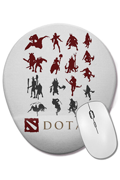 BASKI DÜNYASI Mouse Pad oval Dota 2 cu suport pentru încheietura mâinii
