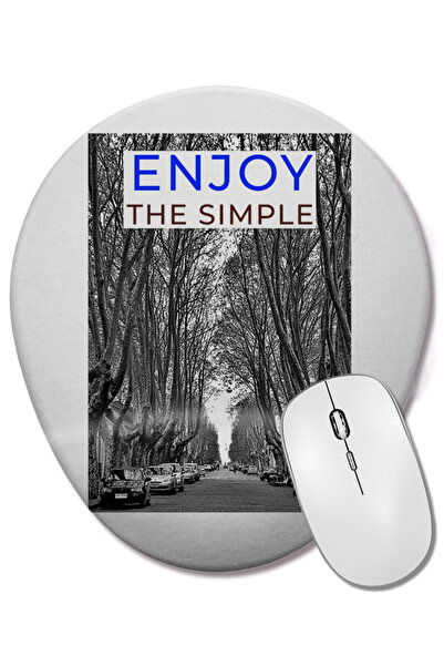 BASKI DÜNYASI Uživajte u jednostavnoj ovalnoj podlozi za miša sa podrškom za ...