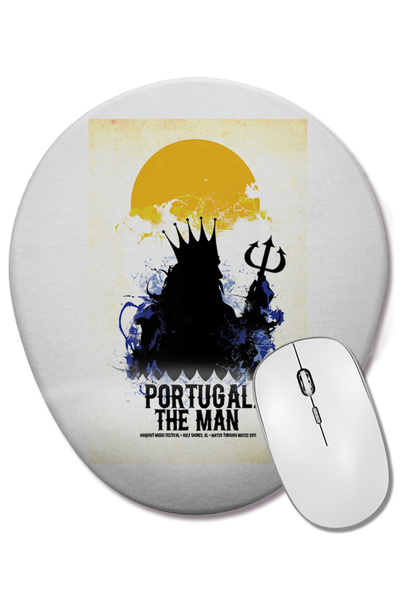 BASKI DÜNYASI Португалия Мъжката подложка за китката Овална подложка за мишка