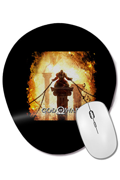 BASKI DÜNYASI God of War 06 Mouse Pad oval cu suport pentru încheietura mâinii