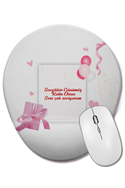BASKI DÜNYASI Δώρο για την Ημέρα του Αγίου Βαλεντίνου 04 Οβάλ ποντίκι με υποσ...