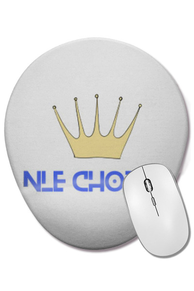 BASKI DÜNYASI Mouse Pad oval NLE Choppa cu suport pentru încheietura mâinii