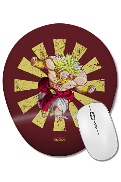 BASKI DÜNYASI Mouse Pad oval Broly Retro japonez Dragon Ball Z cu suport pent...