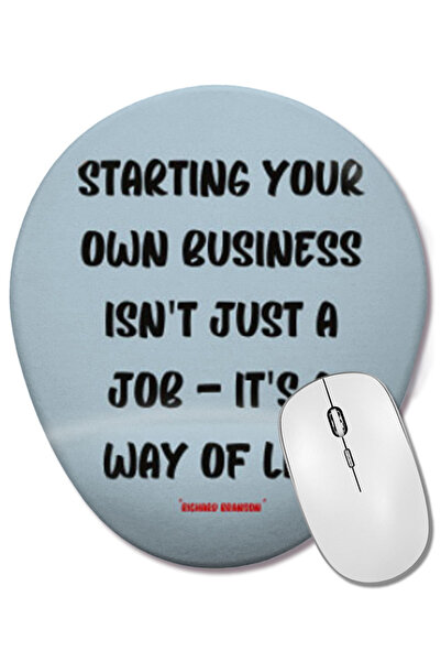 BASKI DÜNYASI Mouse Pad oval RIP Whitney cu suport pentru încheietura mâinii