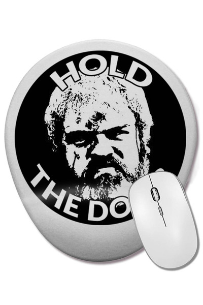 BASKI DÜNYASI Game Of Thrones Hodor Mouse Pad oval cu suport pentru încheietu...