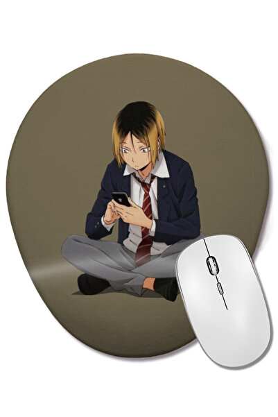 BASKI DÜNYASI Haikyuu Kenma Kozume 01 Οβάλ ποντίκι με υποστήριξη καρπού
