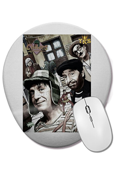 BASKI DÜNYASI CHAVITO Ovalna podloga za miša sa podrškom za zglob