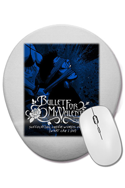 BASKI DÜNYASI Mouse Pad oval cu suport pentru încheietura mâinii Bullet For M...