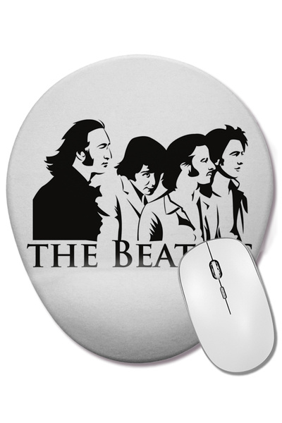 BASKI DÜNYASI Mouse Pad oval The Beatles 02 cu suport pentru încheietura mâinii