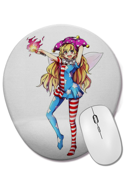 BASKI DÜNYASI Mouse Pad oval Clownpiece cu suport pentru încheietura mâinii