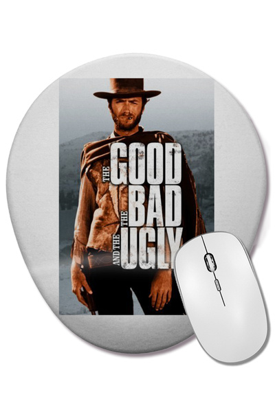 BASKI DÜNYASI Mouse Pad oval The Good, Bad and Ugly 2 cu suport pentru încheietura mâinii