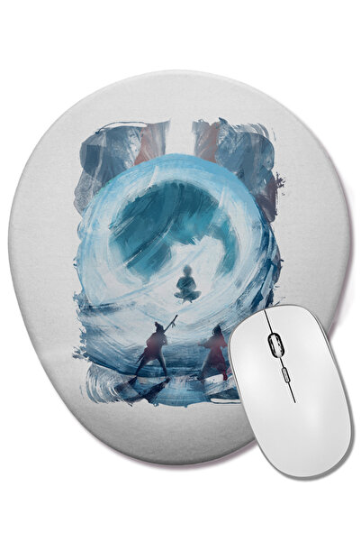 BASKI DÜNYASI O Garoto no Iceberg Mouse Pad oval cu suport pentru încheietura...
