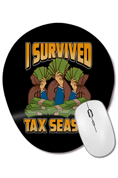 BASKI DÜNYASI Забавна счетоводна подложка за мишка „I Survived Tax Season Acc...