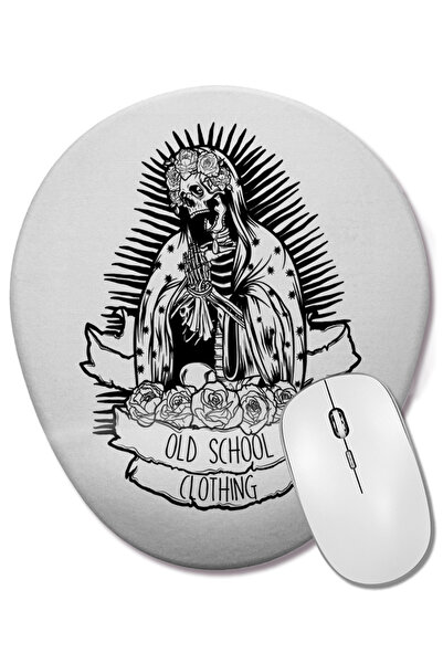 BASKI DÜNYASI Οβάλ ποντίκι ποντικοπολεμικής χρήσης Santa Muerte με στήριγμα κ...