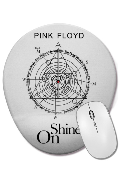 BASKI DÜNYASI Shine On You Crazy Diamond Mouse Pad oval cu suport pentru înch...