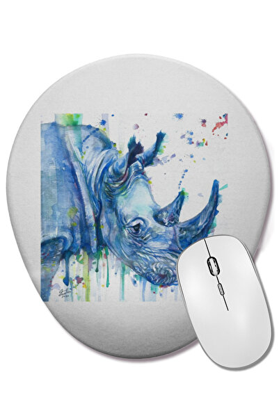 BASKI DÜNYASI Οβάλ ποντίκι με υποστήριξη καρπού Rhino