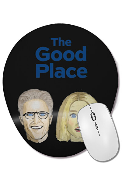 BASKI DÜNYASI The Good Place 07 Mouse Pad oval cu suport pentru încheietura m...