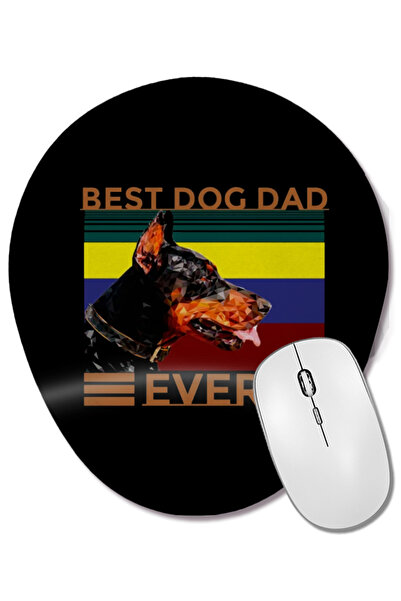 BASKI DÜNYASI Cel mai bun tată câine de toate timpurile Dog 05 Mouse Pad oval...