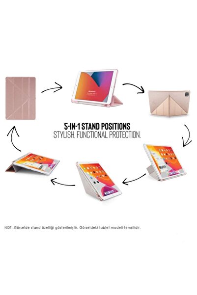 Fogy حافظة ذكية مع حامل ووضع السكون مع قسم قلم مثلث لجهاز Apple Ipad (A16) 2025 A3355