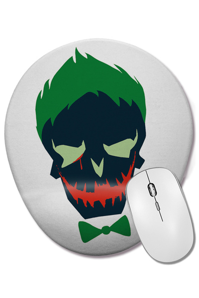 BASKI DÜNYASI Suicide Squad Joker Mouse Pad oval cu suport pentru încheietura...