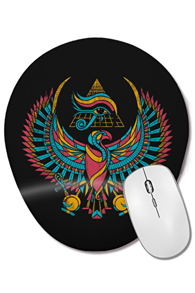 BASKI DÜNYASI Mouse Pad oval cu suport pentru încheietura mâinii Tribal Eye o...