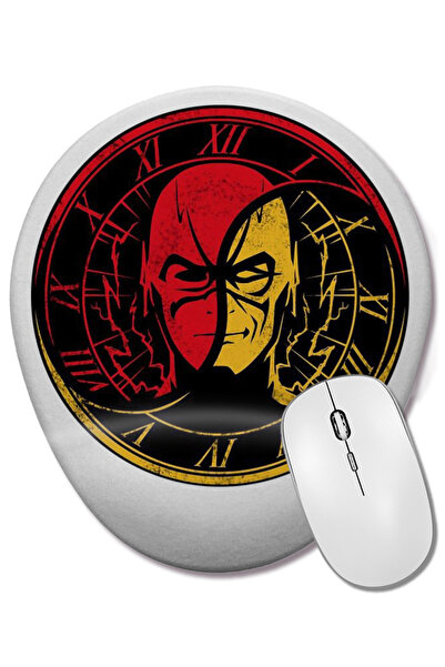 BASKI DÜNYASI Το Flash Fastest Man Oval Mouse Pad με υποστήριξη καρπού