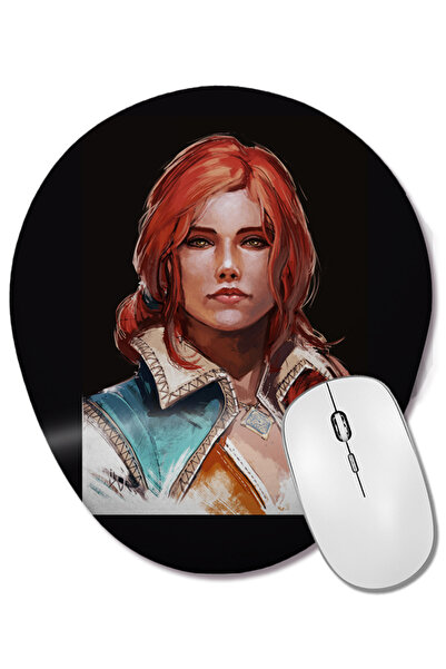 BASKI DÜNYASI Mouse Pad oval The Witcher 04 cu suport pentru încheietura mâinii