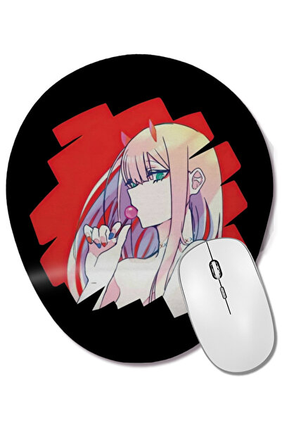 BASKI DÜNYASI Zero Two Darling In The Franxx Mouse Pad oval cu suport pentru ...