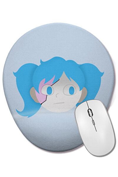 BASKI DÜNYASI Sal Fisher Sally Face Mouse Pad oval cu suport pentru încheietu...