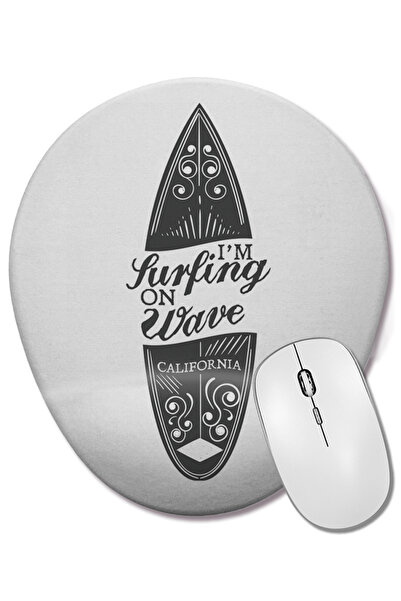 BASKI DÜNYASI Mouse Pad oval Incfectado cu suport pentru încheietura mâinii