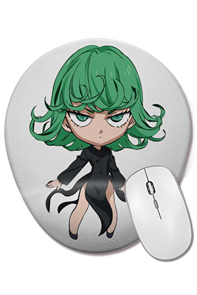 BASKI DÜNYASI One Punch Man Saitama One Piece Miyazaki Mouse Pad oval cu suport pentru încheietura mâinii