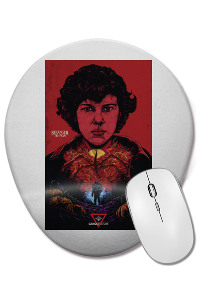 BASKI DÜNYASI Οβάλ ποντίκι με υποστήριξη καρπού Stranger Things