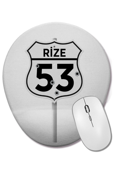 BASKI DÜNYASI Mouse Pad oval cu suport pentru încheietura mâinii Karadeniz Sözler Rize 53