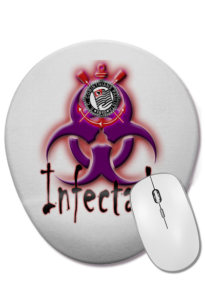 BASKI DÜNYASI Mouse Pad oval Indio Yamyam cu suport pentru încheietura mâinii