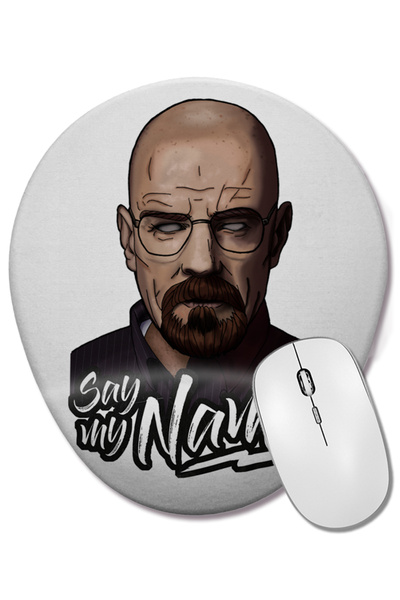 BASKI DÜNYASI Mouse Pad oval Heisenberg cu suport pentru încheietura mâinii