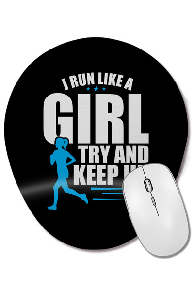 BASKI DÜNYASI Mouse Pad oval cu suport pentru încheietura mâinii, cu textul „...