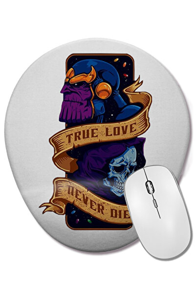 BASKI DÜNYASI Mouse Pad oval cu suport pentru încheietura mâinii Thanos, iubi...