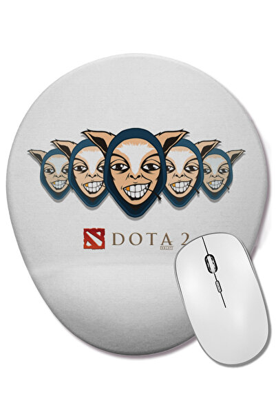 BASKI DÜNYASI Mouse Pad oval Meepo Dota 2 cu suport pentru încheietura mâinii