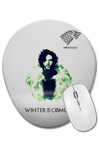 BASKI DÜNYASI Mouse Pad oval House Stark cu suport pentru încheietura mâinii