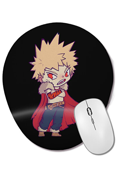 BASKI DÜNYASI Mouse Pad oval Fantasy Bakugou cu suport pentru încheietura mâinii