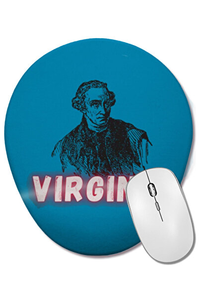 BASKI DÜNYASI Mouse Pad oval Virginia Aart cu suport pentru încheietura mâinii