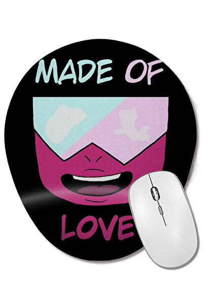 BASKI DÜNYASI Made of Love Garnet Steven Universe Οβάλ ποντίκι με υποστήριξη ...