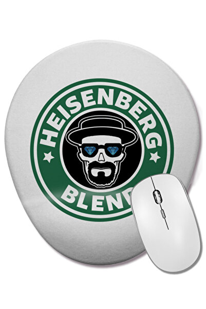 BASKI DÜNYASI Breaking Bad Heisenberg Blend Coffee Mouse Pad oval cu suport p...